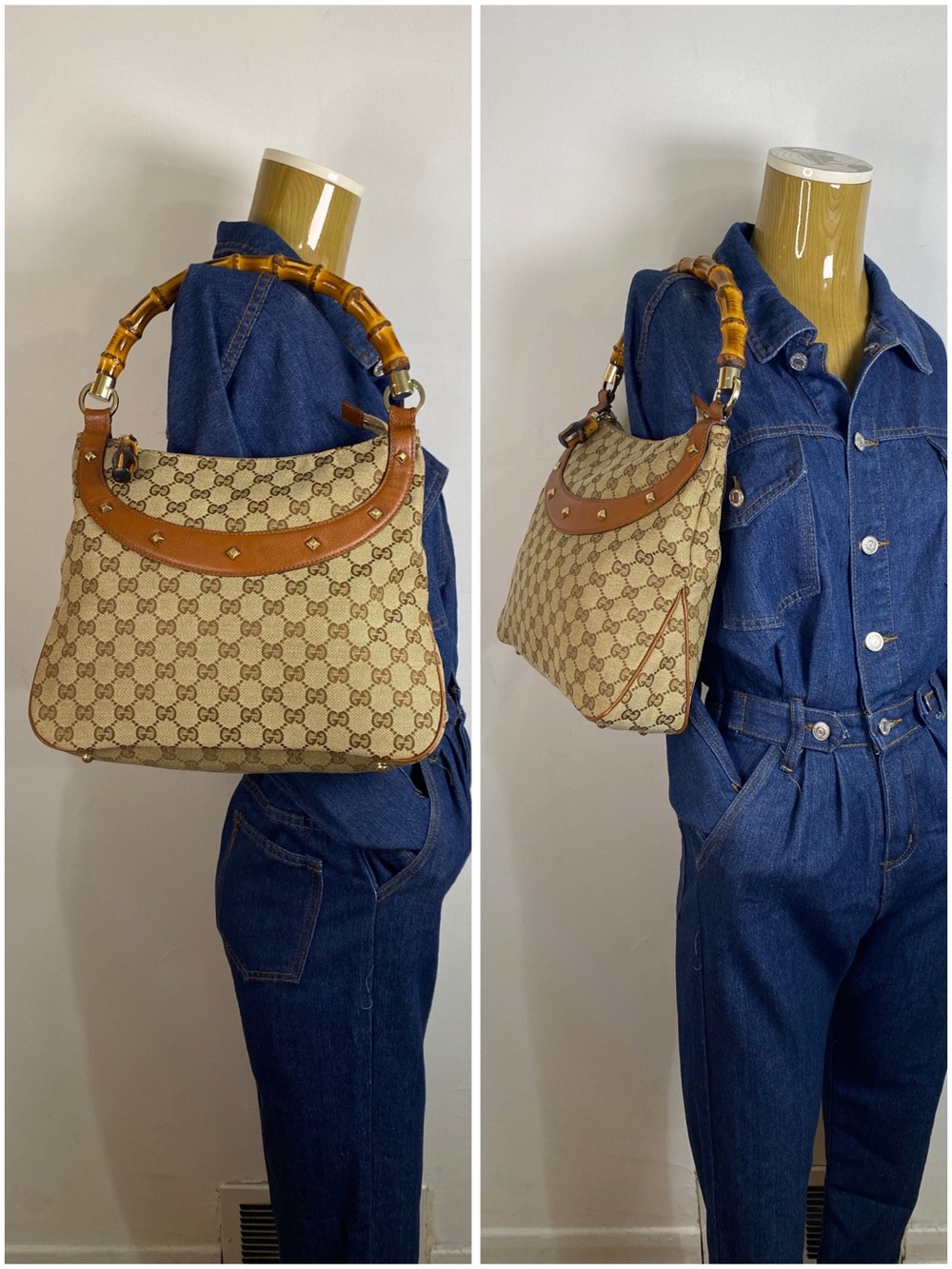 ✨️GUCCI GG Canvas Anita Hobo Bag